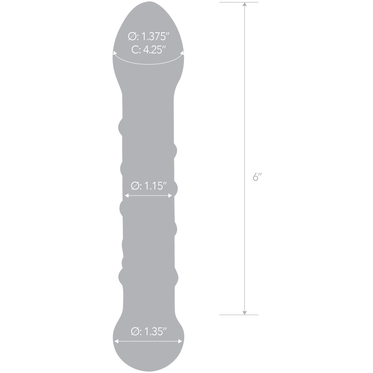 Gläs Spiral Staircase Full Tip Glass Dildo - Pink & Clear