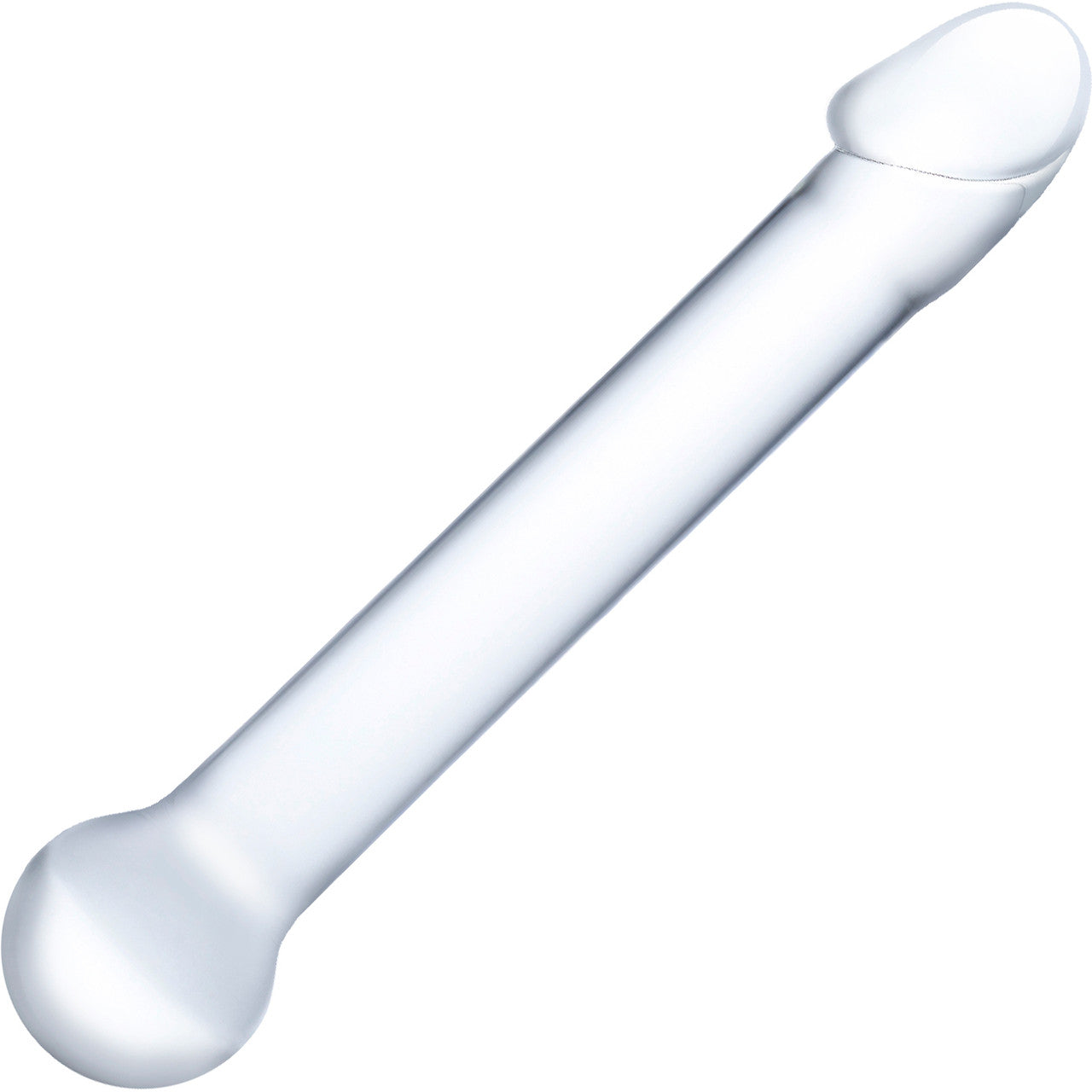 Gläs Realistic Head Glass Dildo - Clear