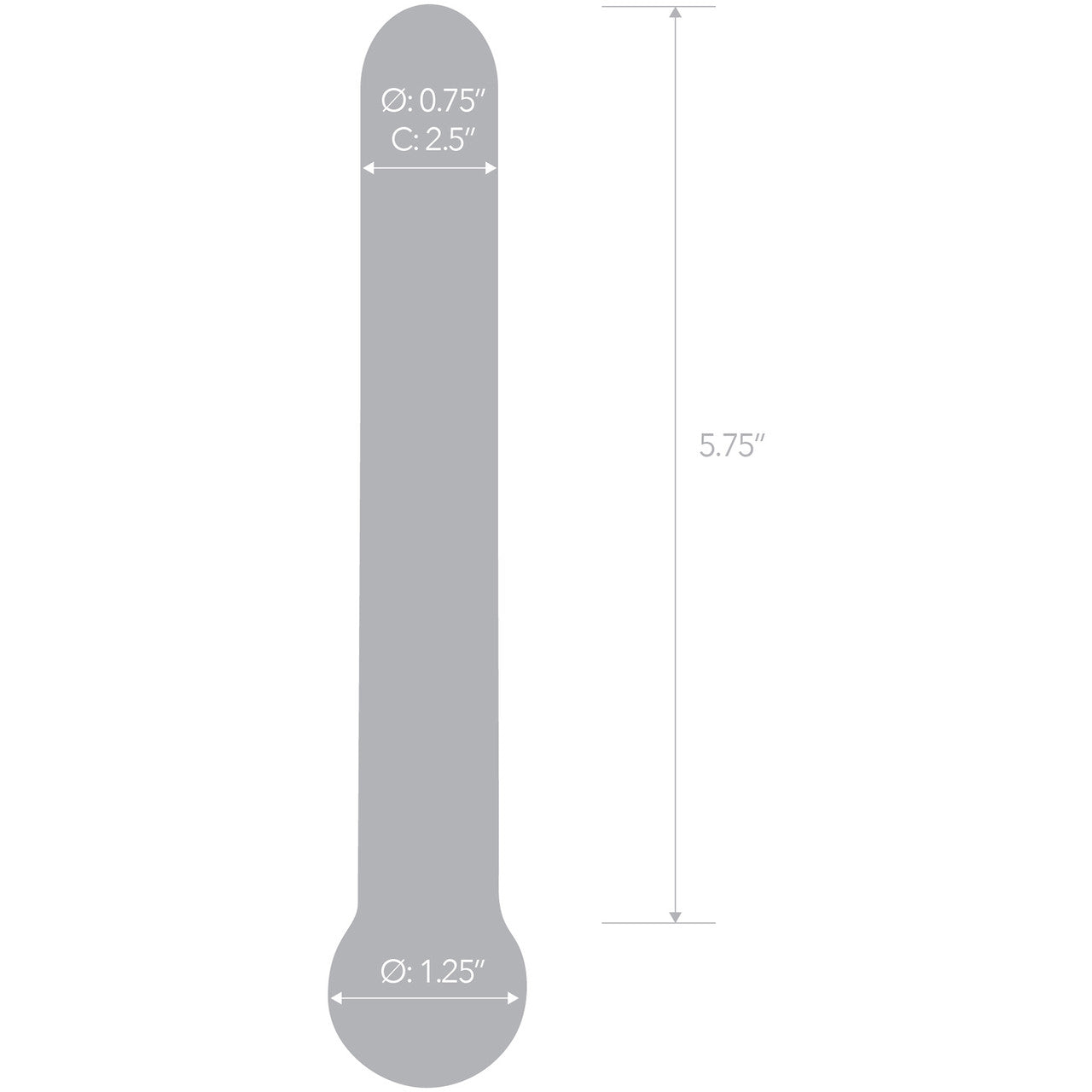Gläs Straight Glass Dildo - Clear