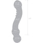 Gläs Curved G-spot Glass Dildo - Clear