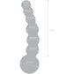 Gläs Curved Beaded Glass Dildo - Clear