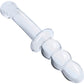 Gläs Ribbed G-Spot Glass Dildo - Clear