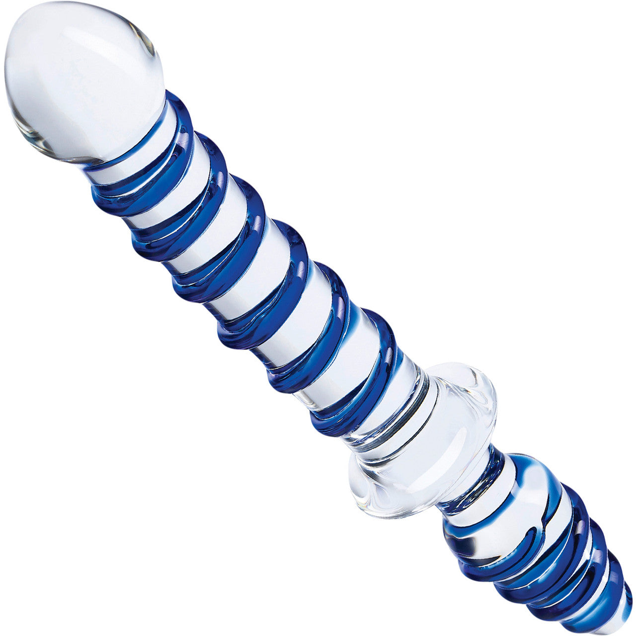 Gläs Mr. Swirly Double Ended Glass Dildo & Butt Plug