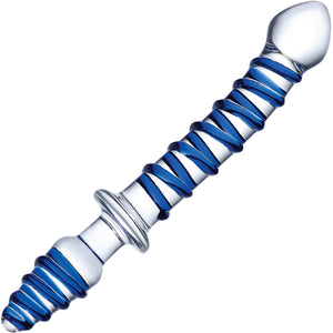 Gläs Mr. Swirly Double Ended Glass Dildo & Butt Plug