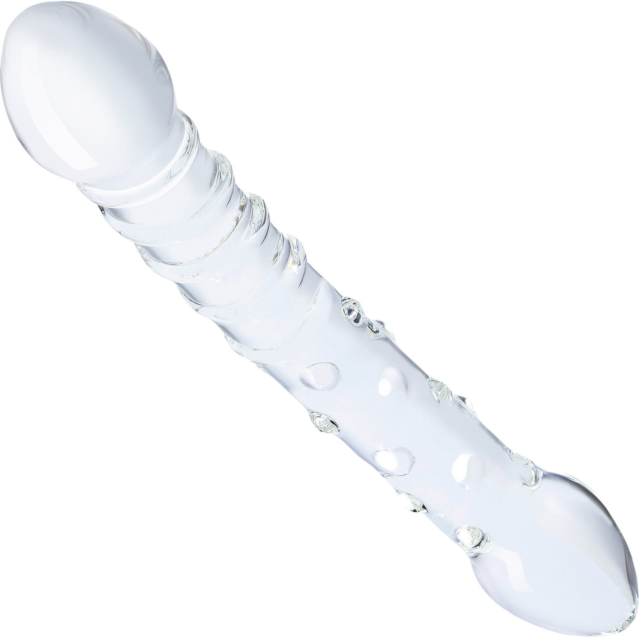 Gläs Double Trouble Glass Dildo - Clear