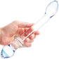 Gläs 9.5" Double Play Dual-Ended Glass Dildo & Butt Plug - Clear & Blue