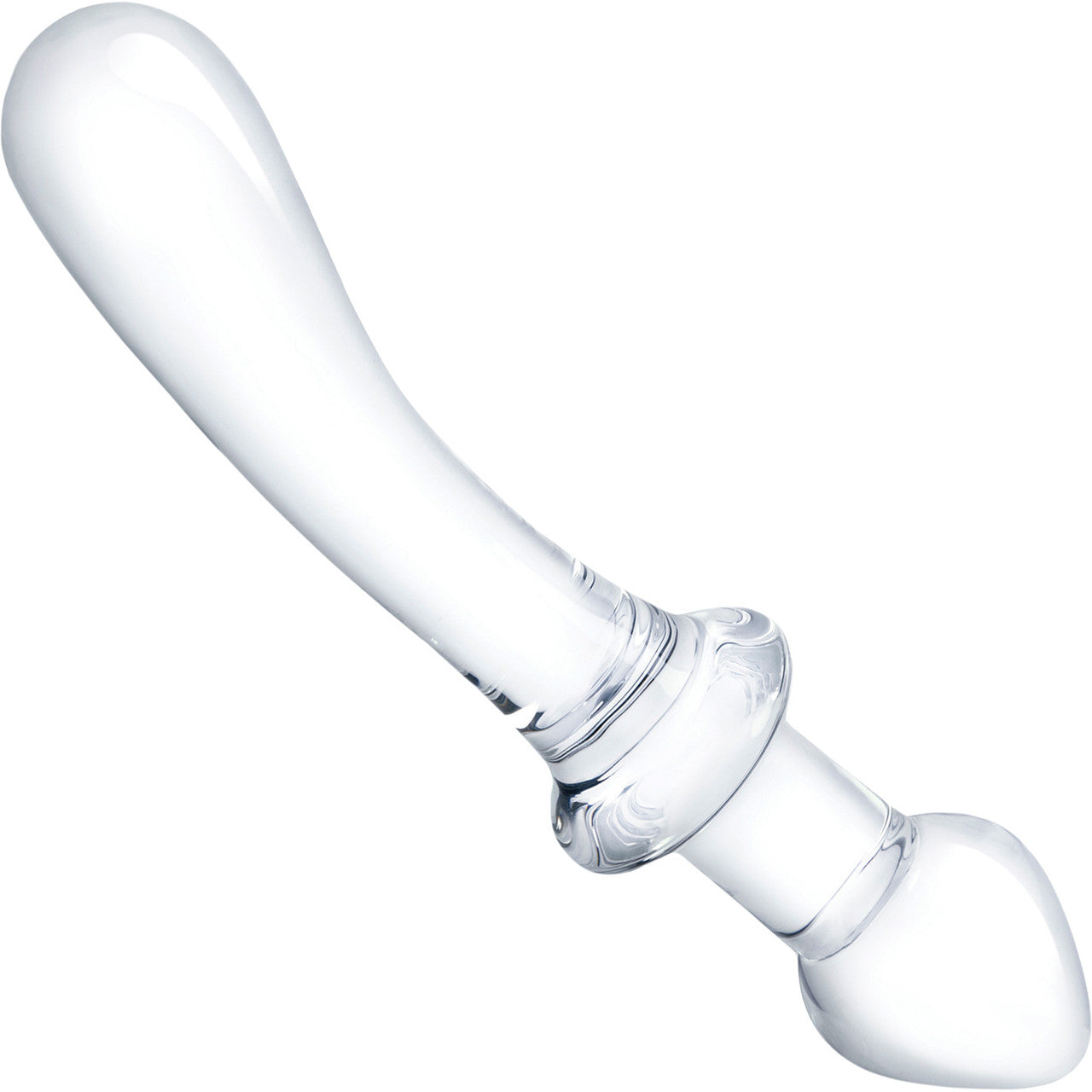 Gläs 9" Classic Curved Dual-Ended Glass Dildo - Clear