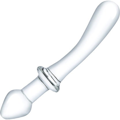 Gläs 9" Classic Curved Dual-Ended Glass Dildo - Clear