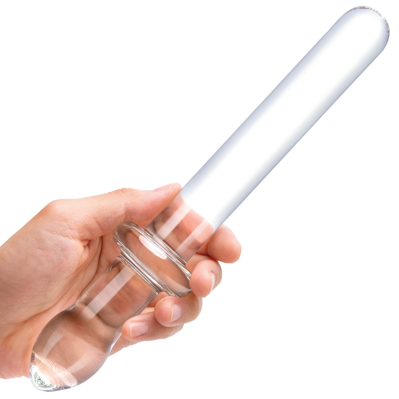 Gläs 9.25" Classic Smooth Dual-Ended Glass Dildo - Clear