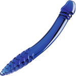 Gläs 11" Double Sided Glass G-Spot Dildo - Blue