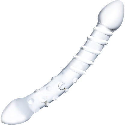 Gläs Double Trouble Glass Dildo - Clear