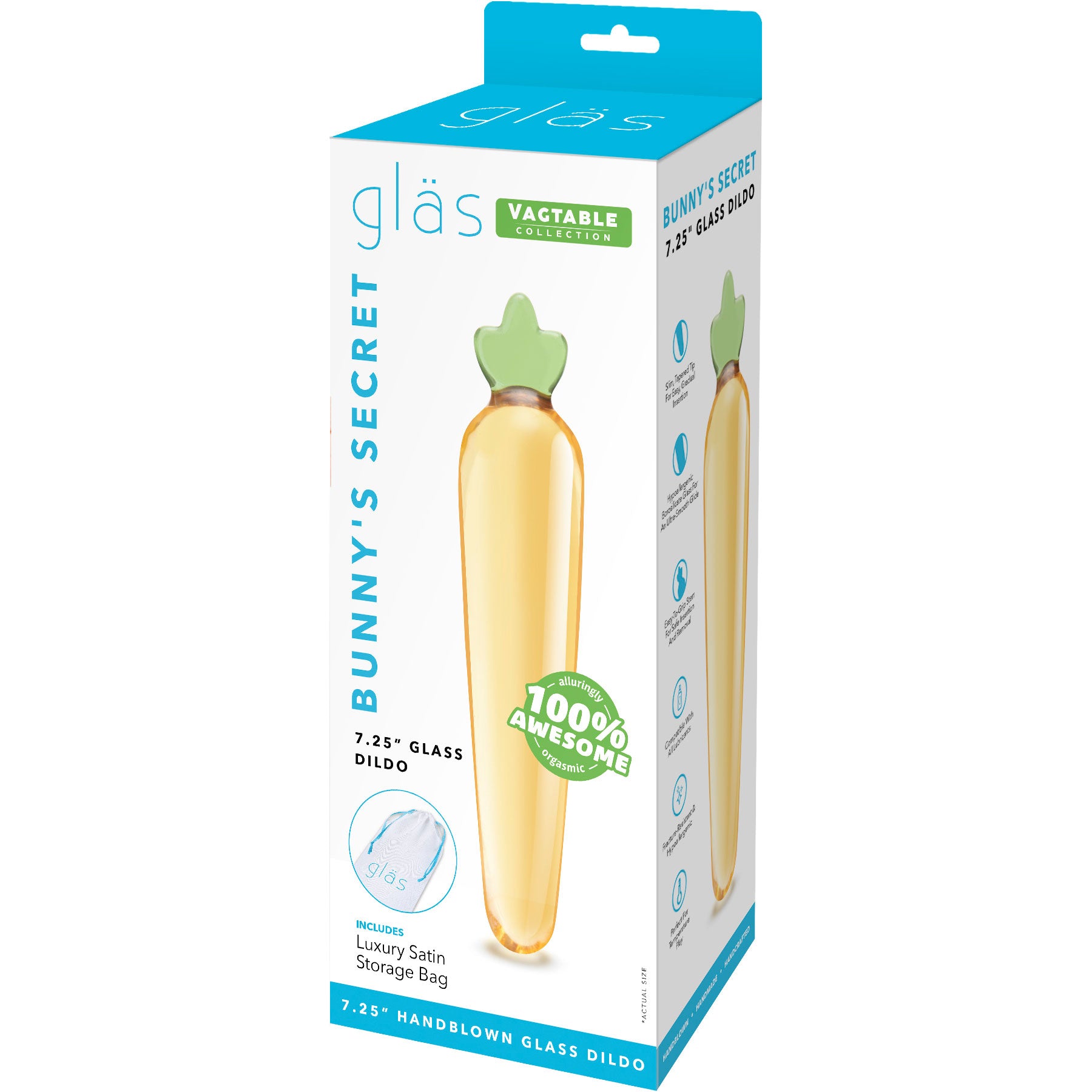 Gläs Bunny's Secret 7.25" Glass Dildo