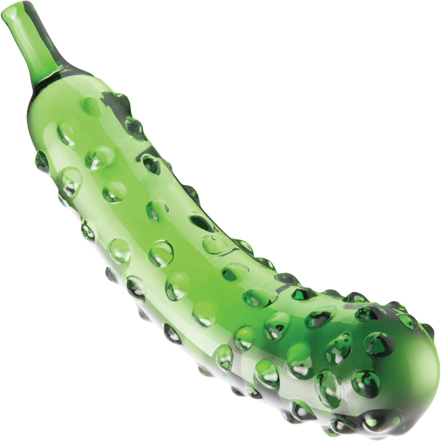 Gläs Caressing Cucumber 8.25" Glass Dildo