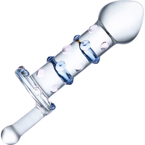 Gläs Candy Land Glass Juicer Dildo - Pink & Blue