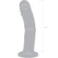 Gläs 7" Curved Realistic Glass Dildo With Veins - Clear