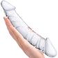 Gläs 10.5" Girthy Realistic Double Ended Glass Dildo - Clear