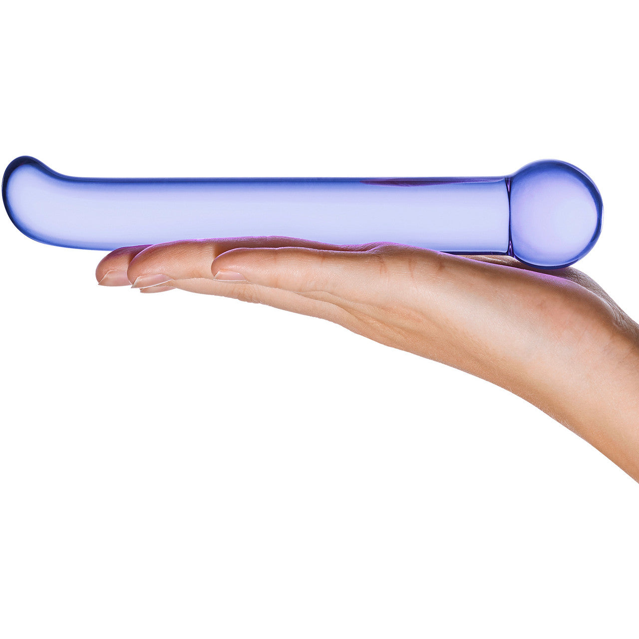 Gläs Purple G-Spot Tickler Glass Dildo