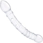 Gläs 12" Girthy Double Trouble Double Sided Glass Dildo - Clear