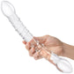 Gläs 12" Girthy Double Trouble Double Sided Glass Dildo - Clear