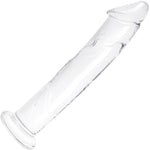 Gläs 12" Glass Dildo With Veins & Flat Base - Clear