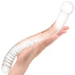 Gläs 11" Glass Pelvic Wand Double Ended Dildo - Clear