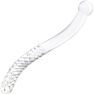 Gläs 11" Glass Pelvic Wand Double Ended Dildo - Clear