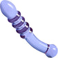 Gläs Purple Rain Ribbed Glass Dildo