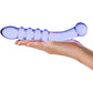 Gläs Purple Rain Ribbed Glass Dildo