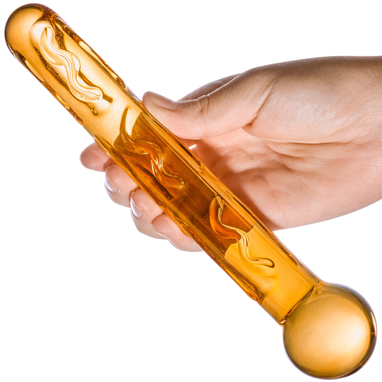 Gläs Orange Tickler Glass Dildo