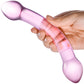 Gläs Double Trouble Purple Glass Dildo