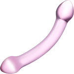 Gläs Double Trouble Purple Glass Dildo