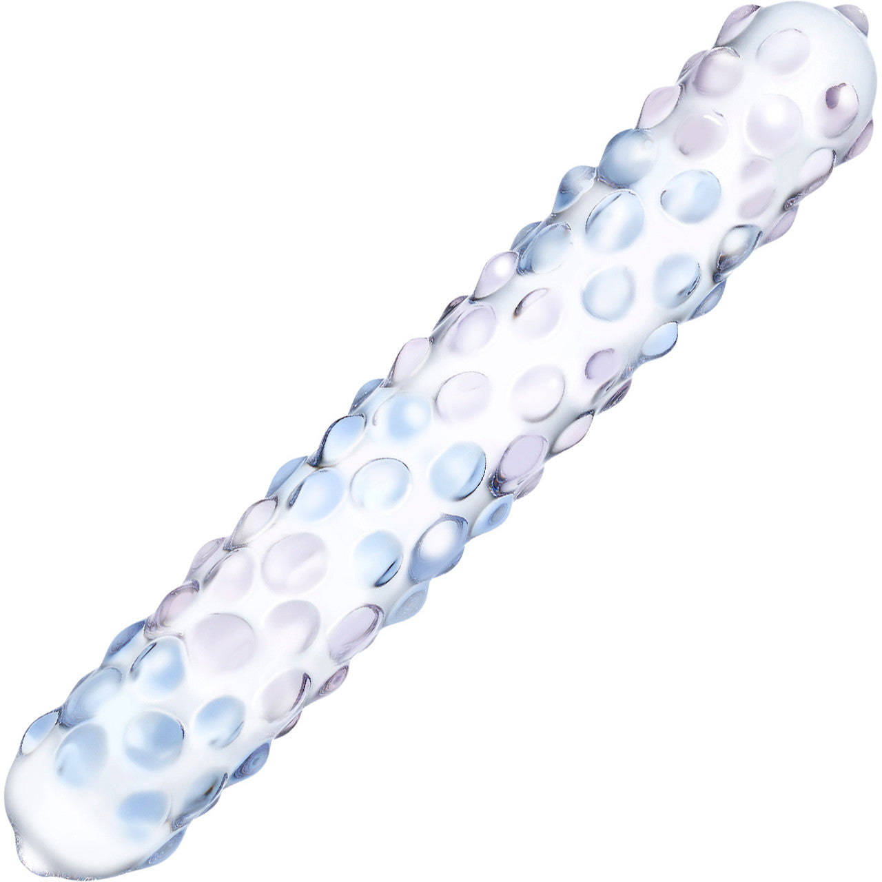 Gläs Purple Rose Nubby Glass Dildo