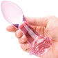 Gläs Rosebud Glass Butt Plug 3 Piece Anal Training Set - Pink