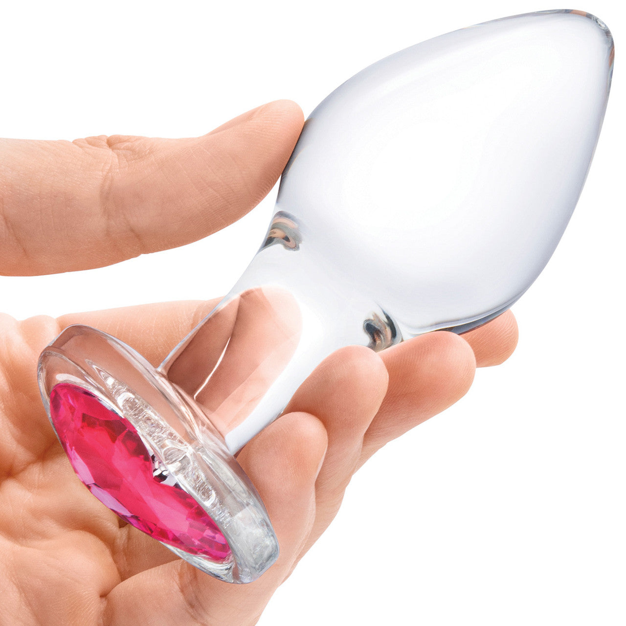 Gls Heart Jewel Glass Butt Plug Set Gls Heart Jewel Glass Butt Plug Set
