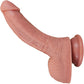 The Goalie 5.25 Inch Silicone Realistic Dual Density Dildo With Balls & Suction Cup Base By Fukena