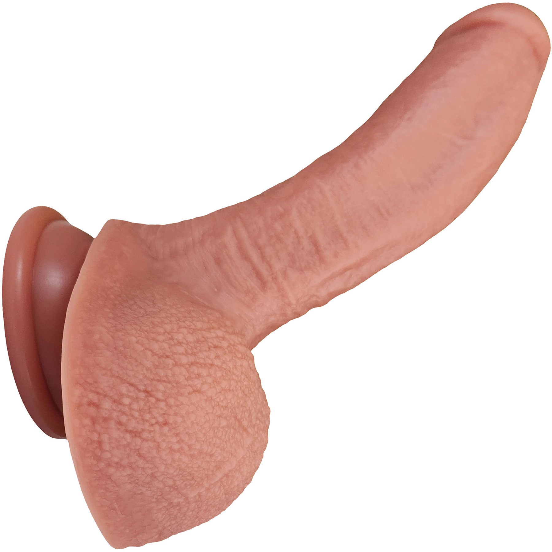 The Goalie 5.25 Inch Silicone Realistic Dual Density Dildo With Balls & Suction Cup Base By Fukena