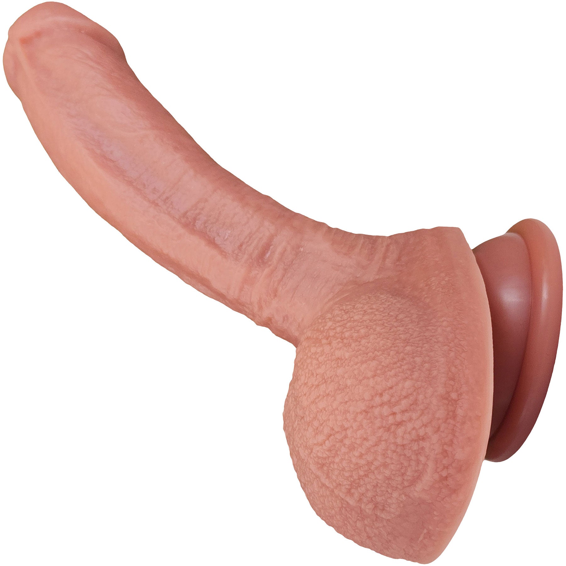 The Goalie 5.25 Inch Silicone Realistic Dual Density Dildo With Balls & Suction Cup Base By Fukena
