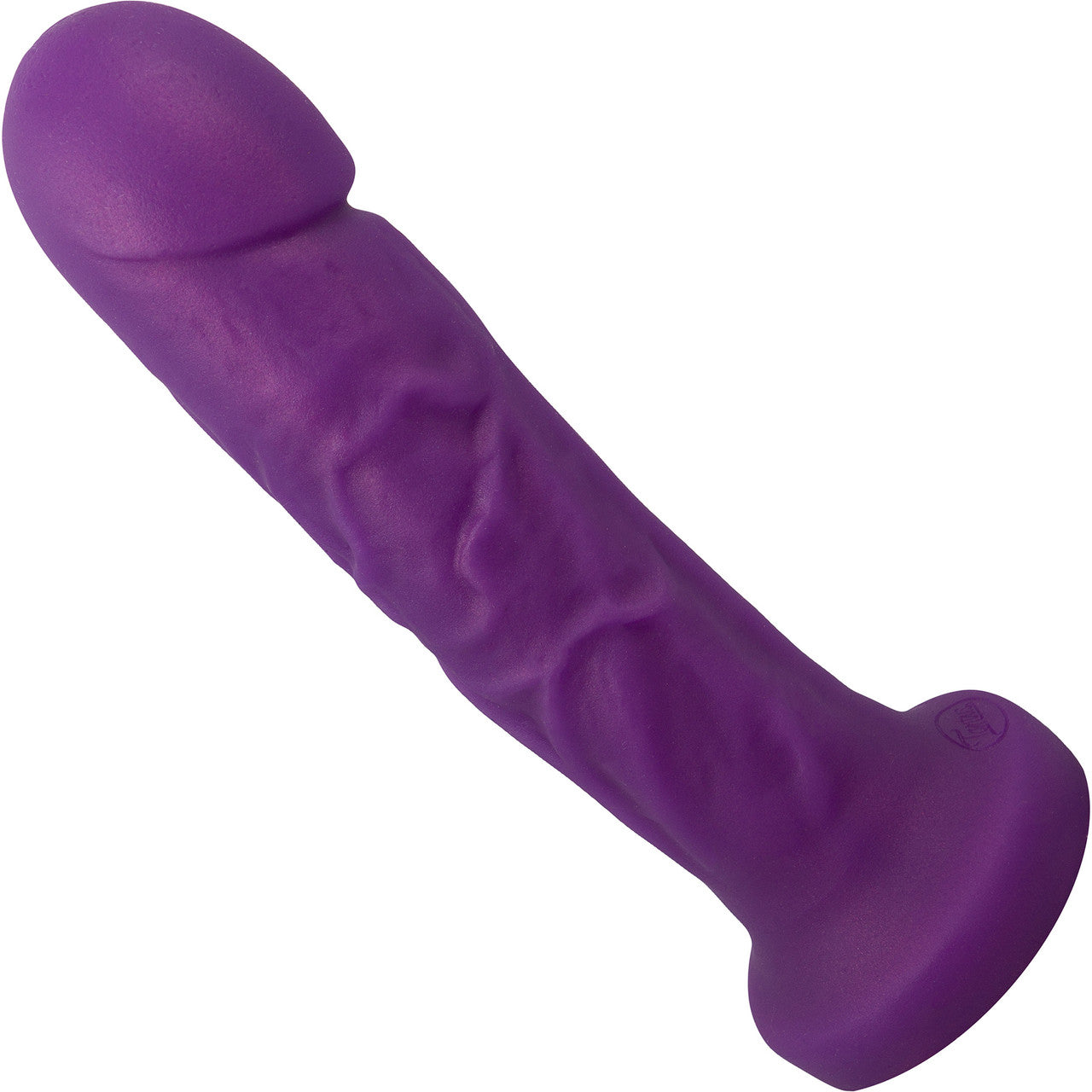 Goliath Super Soft Silicone Dildo With Suction Cup & Bullet Vibe by Tantus - Amethyst