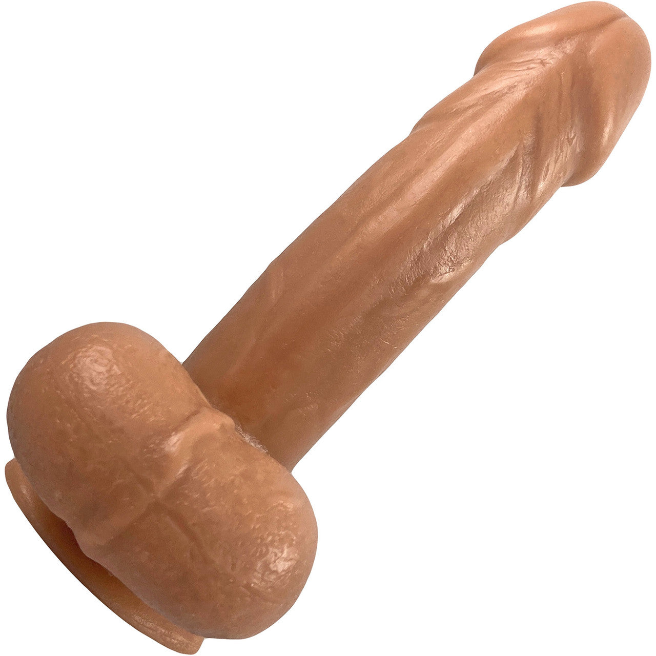 Goodfella Vixskin Realistic Silicone Dildo By Vixen - Caramel