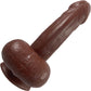 Goodfella Vixskin Realistic Silicone Dildo By Vixen - Chocolate