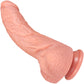 The Grower 7 Inch Silicone Posable Realistic Dual Density Dildo With Balls & Suction Cup Base By Fukena
