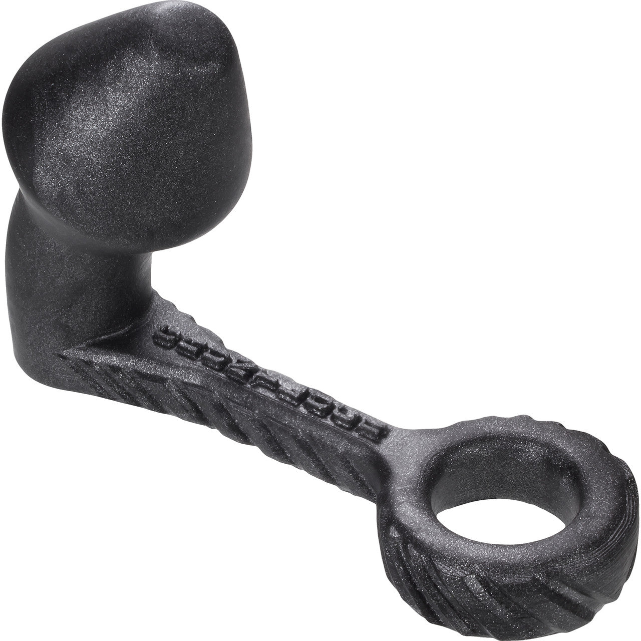 Oxballs Gruntlock Asslock Cock Ring & Butt Plug - Smoke Metallic