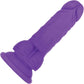 Gender X Semi Sweet Tart Color Changing 5.5" Silicone Dildo With Balls - Blue To Purple