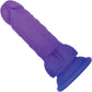 Gender X Semi Sweet Tart Color Changing 5.5" Silicone Dildo With Balls - Blue To Purple