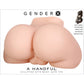 Gender X A Handful Life-Like Ass Penis Masturbator - Vanilla
