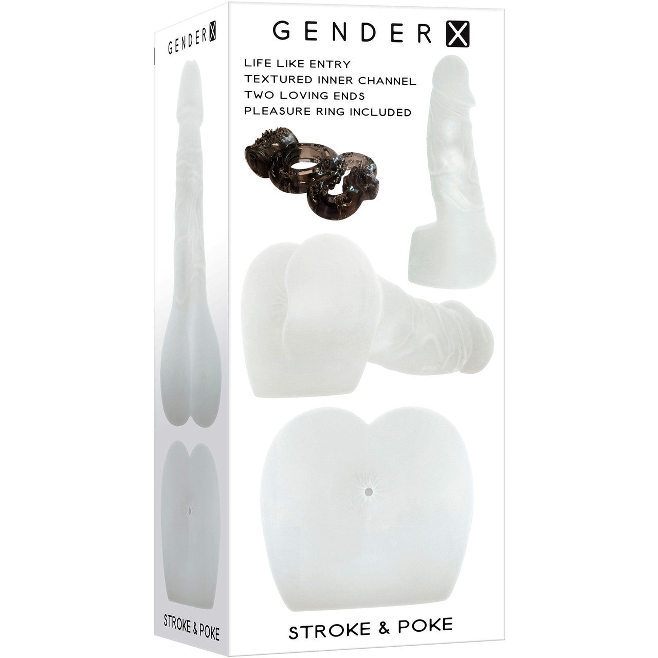 Gender X Stroke & Poke See-Through Penis Masturbator