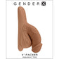 Gender X 4" Squishy Penis Packer - Caramel