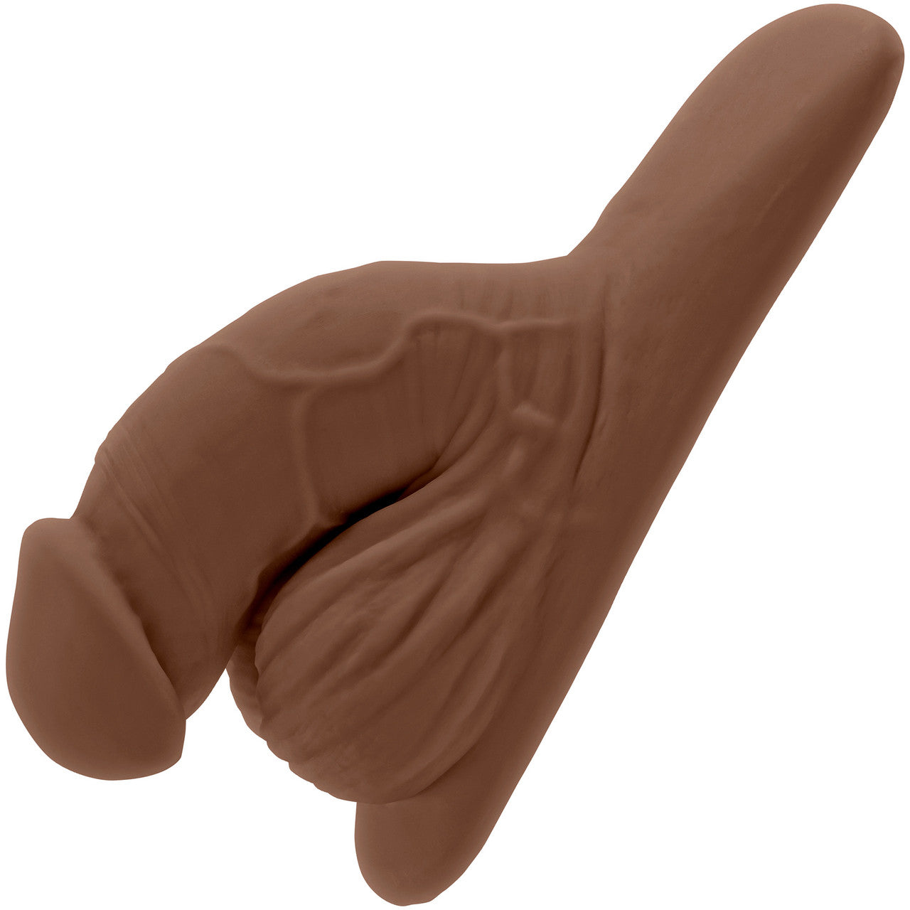 Gender X 4" Squishy Penis Packer - Chocolate