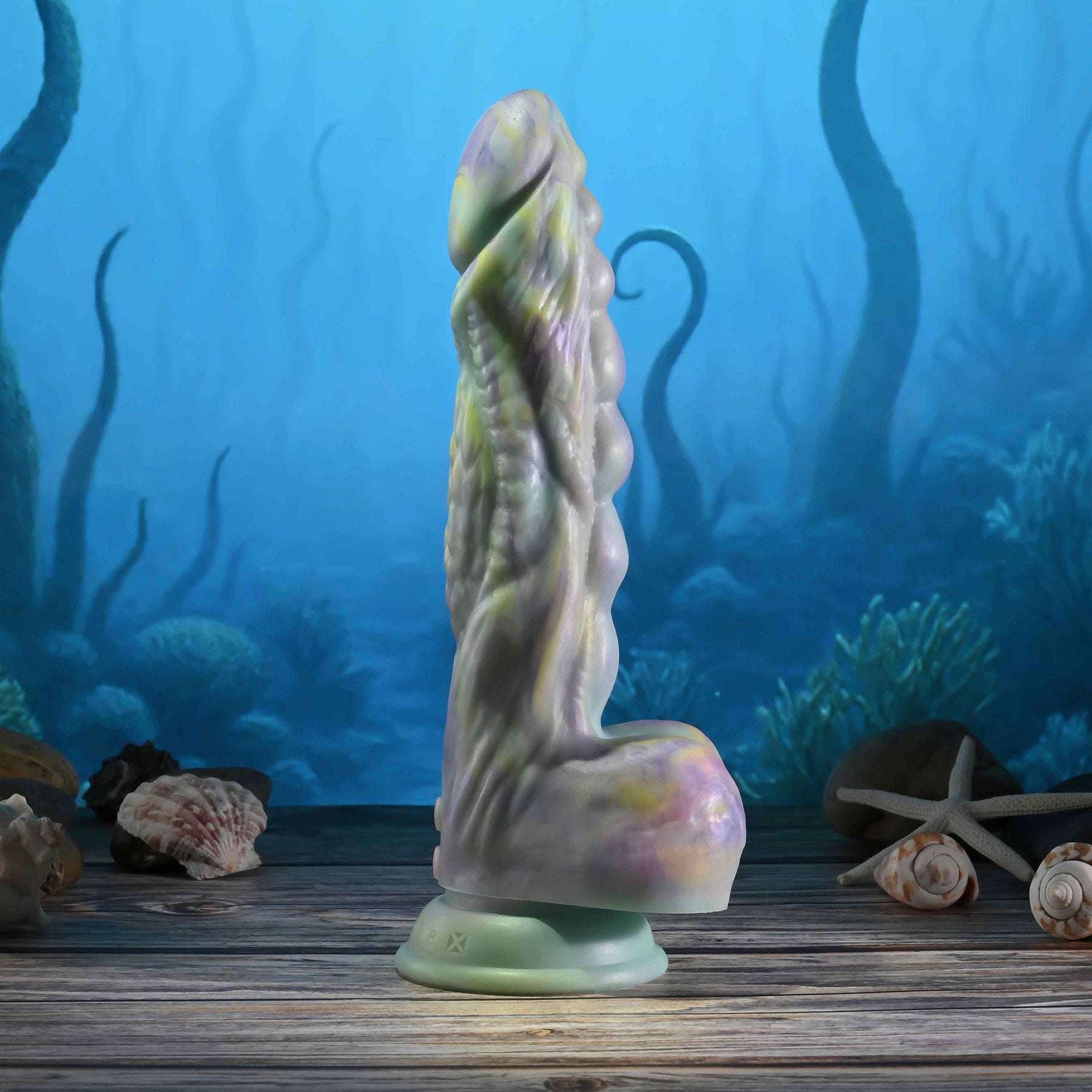 Gender X Monster's Ball Rechargeable Silicone Thrusting Vibrating Dildo With Remote