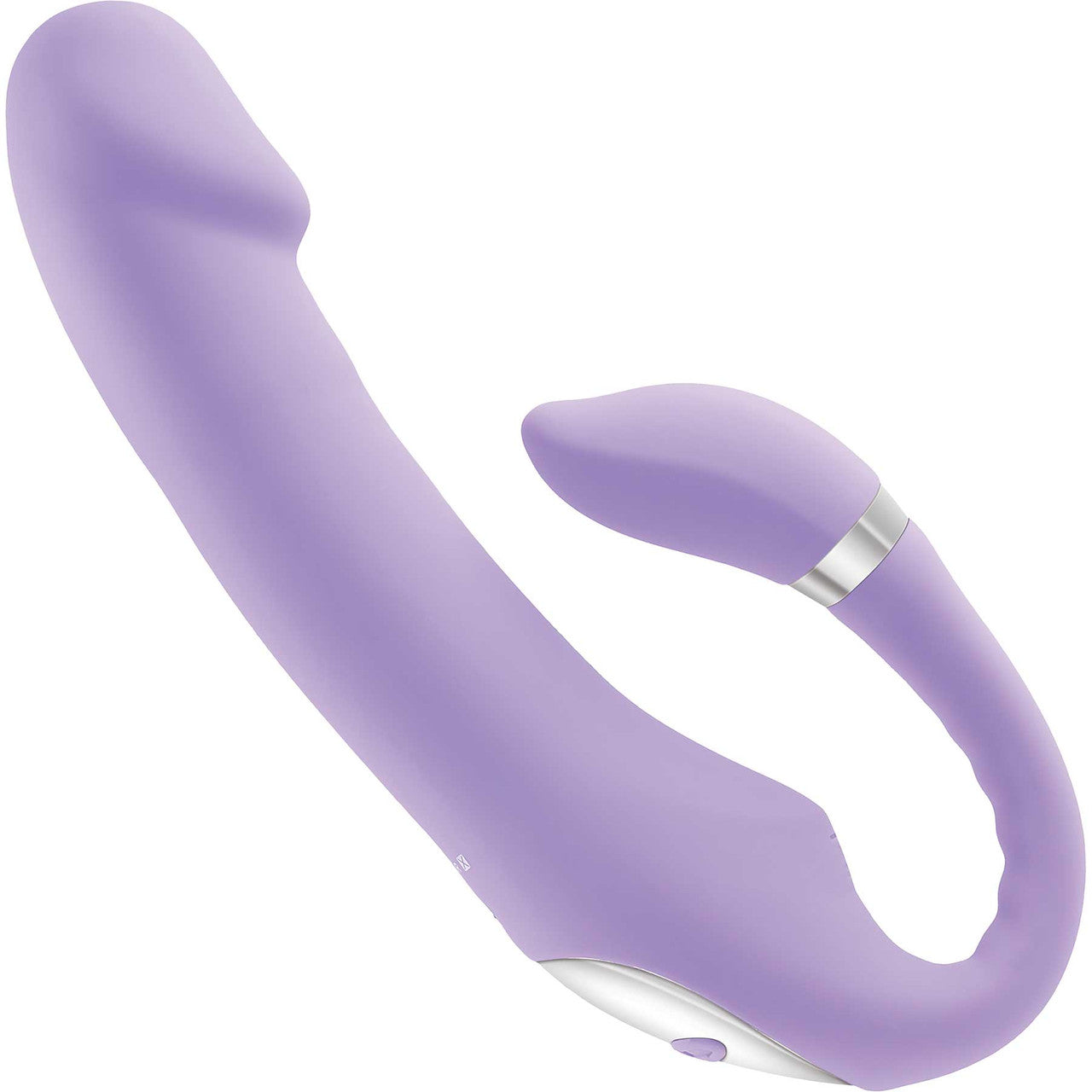 Gender X Orgasmic Orchid Rechargeable Silicone Vibrator With Flexible Clitoral Stimulator - Purple